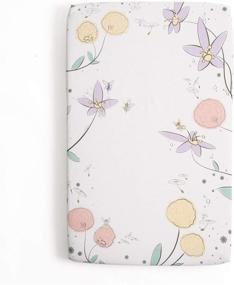 img 3 attached to JumpOff Jo Fitted Mini Crib Sheet (24 x 38 x 5 Inches) – Perfect Fit for Portable Crib, Playard, Playpen Mattresses & Mats – Soft 100% Cotton – Fairy Blossom