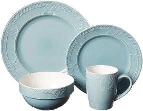 img 3 attached to Pfaltzgraff Antigua Blue Dinnerware: Enhance Your Dining Experience with this Beautiful Piece Collection