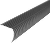 🛠️ m-d building products 43310: fluted stair edging transition strip, 36" length, aluminum, prefinished in satin nickel, 1"x1 логотип