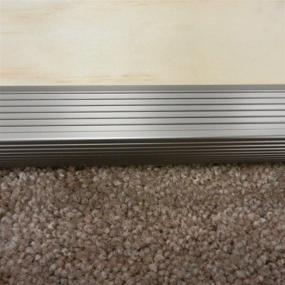 img 2 attached to 🛠️ M-D Building Products 43310: Fluted Stair Edging Transition Strip, 36" Length, Aluminum, Prefinished in Satin Nickel, 1"x1