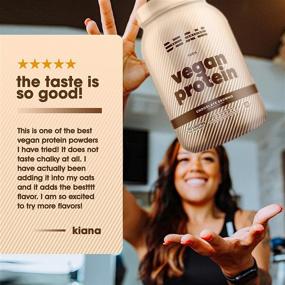 img 2 attached to BEAM Be Amazing - Vegan Protein Powder: Plant-Based Choco Protein Smoothie Mix with 25 Servings