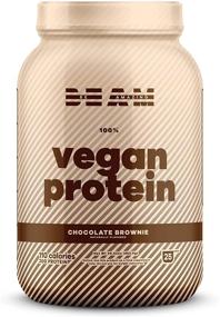 img 4 attached to BEAM Be Amazing - Vegan Protein Powder: Plant-Based Choco Protein Smoothie Mix with 25 Servings