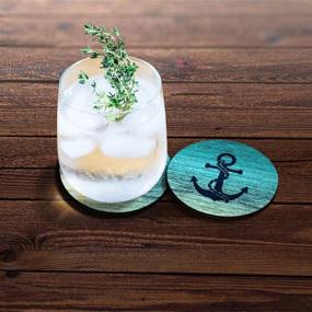 img 2 attached to 🦌 CARIBOU Anchor Absorbent Neoprene Coasters