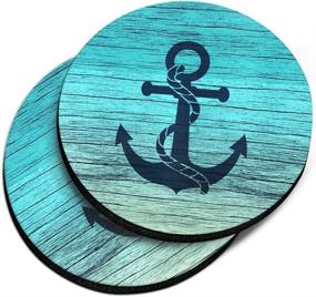 img 4 attached to 🦌 CARIBOU Anchor Absorbent Neoprene Coasters