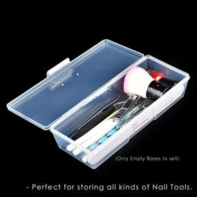 img 2 attached to 📦 Maryton Clear Box Storage Case: Organize Your Professional Pedicure Manicure Kit and Nail Supplies with Ease!