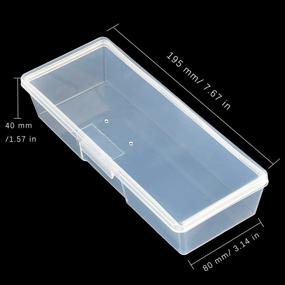 img 3 attached to 📦 Maryton Clear Box Storage Case: Organize Your Professional Pedicure Manicure Kit and Nail Supplies with Ease!