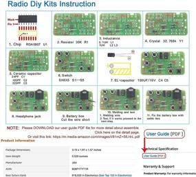 img 1 attached to Stereo FM Radio Receiver Module PCB: DIY Soldering Practice Kit (76-108MHz)