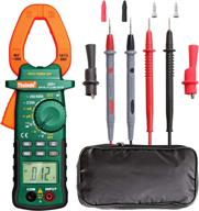 highly functional autoranging multimeters clamp meter | includes storage bag | measures ac/dc volt & current, ohm, diode, resistance | reliable test voltage tester logo