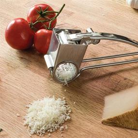 img 1 attached to 🧀 Stainless Steel Rotary Cheese Grater: Shred Cheese, Ginger, and Vegetables Effortlessly!