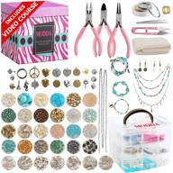 🎁 modda deluxe jewelry making kit: video course + instructions, beads, necklace, bracelet, earrings - crafts for adults, beginners, christmas gift for teens, girls, moms, women logo