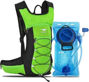 img 4 attached to 🎒 HYKPED Hydration Backpack 2L, Leakproof Water Bladder, Ideal for Hiking, Lightweight Cycling & Biking Hydration Pack, Perfect for Motocross, Climbing, Trail Running