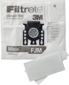 img 2 attached to 🧹 Filtrete Miele FJM Synthetic Vacuum Bag, 6.2x3.2x8.2 Inches, White