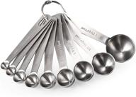 🥄 u-taste 18/8 stainless steel measuring spoons set - 9 piece: accurate measurements for dry and liquid ingredients logo