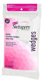 img 4 attached to 🧽 Latex-Free Jumbo Sized Swisspers Premium Pro Cosmetic Wedges - 16 Count Bag for Makeup Application