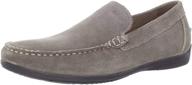 mens geox msimon1 taupe moccasin logo