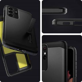 img 2 attached to 📱 Spigen Tough Armor Galaxy S21 Ultra Case (2021) - Black