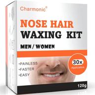 👃 quick and painless nose hair removal: 120g wax nose wax kit with 30 applicators for men and women - includes enough accessories for 15-20 times usage logo