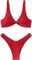 verdusa womens twist bikini swimsuit women's clothing logo