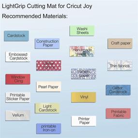 img 1 attached to 🧵 Ecraft Mini Mat for Cricut Joy: StandardGrip & LightGrip Quilting Mats Replacement Set - 4.5x6.5" and 4.5x12" Accessories