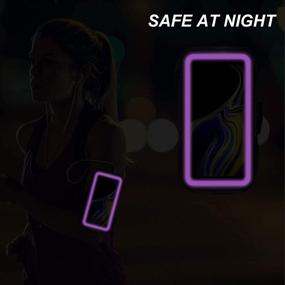 img 1 attached to 🏃 Stay Active with the Galaxy Note 20/10+/9/8 Armband: Sweatproof Sportband Bag with Fingerprint Touch and Card Slot (Purple)