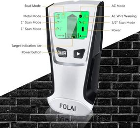 img 1 attached to 🔍 4-in-1 Electronic Stud Finder Sensor Wall Scanner with LCD Display - Accurate Center Finding for Wood, AC Wire, Metal Studs, Joist Detection