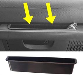 img 4 attached to 🚗 Cahant Passenger Storage Grab Handle Tray Organizer for 2007-2010 Jeep Wrangler JK JKU - Interior Accessory Box