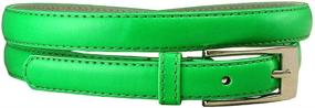 img 2 attached to 👗 Women's Fashion Skinny Soft Leather Belt - Stylish Dress Casual Accessory, 3/4"(19mm) Wide