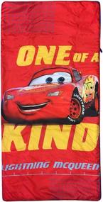 img 2 attached to Jay Franco Disney Pixar Cars Slumber Sack - Cozy & Warm Lightweight Sleeping Bag for Kids - Featuring Lighting McQueen (Official Disney Product)