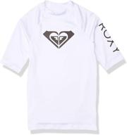 👚 стильная и защитная: джерси roxy для девочек с коротким рукавом whole hearted логотип