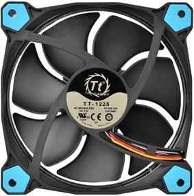 img 2 attached to Thermaltake Riing 12 Series Blue LED Ring Fan: Powerful 120mm High Static Pressure & Anti-Vibration Cooling System CL-F038-PL12BU-A