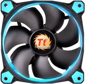 img 3 attached to Thermaltake Riing 12 Series Blue LED Ring Fan: Powerful 120mm High Static Pressure & Anti-Vibration Cooling System CL-F038-PL12BU-A