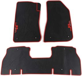 img 1 attached to 🔴 JL All Weather Floor Mats - JeCar Heavy Duty Rubber Waterproof Floor Liners JL 2018-2020 Jeep Wrangler JL Unlimited 4-Door (Red)