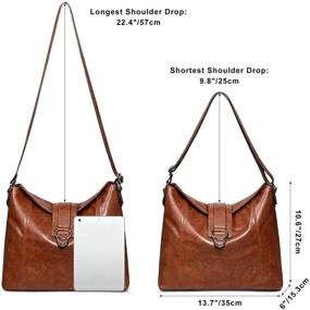 img 1 attached to S ZONE Women Shoulder Handbags: Stylish Leather Women's Handbags & Wallets for Totes