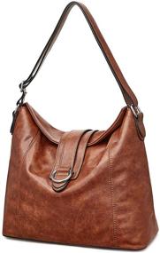 img 4 attached to S ZONE Women Shoulder Handbags: Stylish Leather Women's Handbags & Wallets for Totes