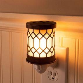 img 1 attached to 🔌 Electric Tart Warmer Plug In Wax Melt Warmer: Pluggable Home Fragrance Diffuser, Bronze Lantern