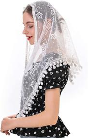 img 2 attached to Треугольное католическое покрытие Wgior Mantilla