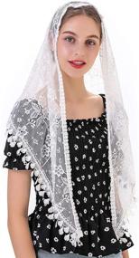 img 3 attached to Треугольное католическое покрытие Wgior Mantilla