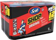 🧻 scott paper shop towels - 10.4 inch width x 11 inch length - pack of 2 logo