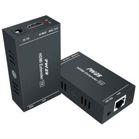 img 4 attached to 1080p@60Hz HDMI Extender for Full HD Uncompressed Transmission over Single Cat5e/Cat6/Cat 7 Cable, Supporting 3D, Up to 164 Ft(50m) Distance, with EDID and POC Function (Transmitter and Receiver)