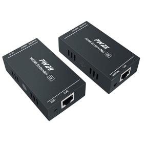 img 3 attached to 1080p@60Hz HDMI Extender for Full HD Uncompressed Transmission over Single Cat5e/Cat6/Cat 7 Cable, Supporting 3D, Up to 164 Ft(50m) Distance, with EDID and POC Function (Transmitter and Receiver)