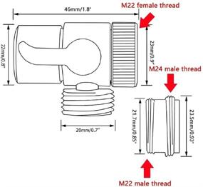 img 2 attached to Polished Diverter Splitter Showerhead Replacement