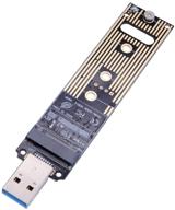 адаптер m.2 nvme usb 3.1 - высокопроизводительное устройство считывания карт 10 гбит/с usb 3.1 gen 2 с чипом m-key m.2 nvme для usb, совместимое с ssd samsung 950/960/970 evo/pro и другими типами m.2 ssd, подключаемыми через pci-e. логотип