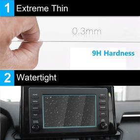 img 2 attached to 📱 Premium TTCR-II Screen Protector for Toyota RAV4 & Camry (2015-2021) - Adventure, Limited Platinum, LE, XLE, SE, XSE, Hybrid