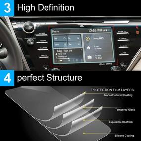 img 1 attached to 📱 Premium TTCR-II Screen Protector for Toyota RAV4 & Camry (2015-2021) - Adventure, Limited Platinum, LE, XLE, SE, XSE, Hybrid