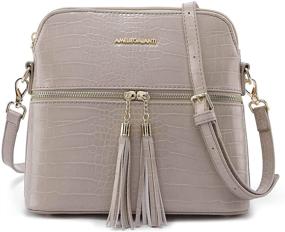 img 4 attached to Lightweight Medium Crossbody Leather Shoulder Women's Handbags & Wallets and Crossbody Bags