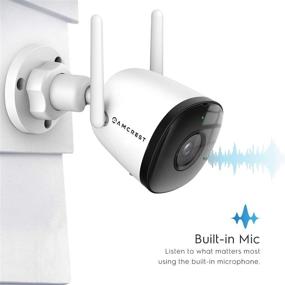 img 1 attached to Amcrest SmartHome ASH43-W: 4MP Наружная WiFi-камера Bullet с ночным видением и встроенным микрофоном