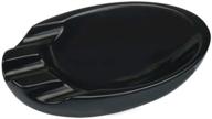 visol bradford black ceramic ashtray logo