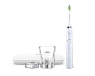 white philips sonicare diamondclean hx9331/43 rechargeable electric toothbrush - classic edition logo
