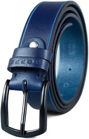 img 4 attached to Handmade Leather Casual Genuine HoffeBelts Men's Accessories
