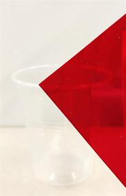 img 1 attached to 🌈 Vibrant and Transparent: RED Acrylic 2423 with 1-Inch Thickness – A Stunning Choice